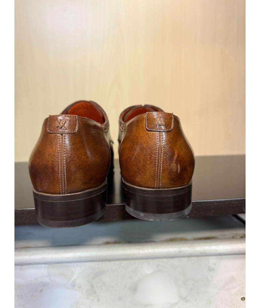 ARTIOLI Коричневые кожаные туфли, фото 4