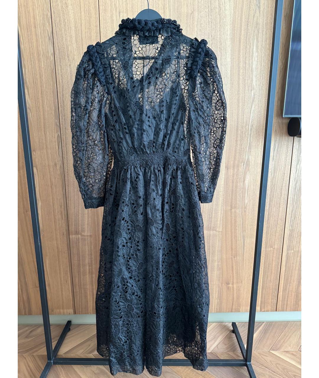 SIMONE ROCHA Черное кружевное коктейльное платье, фото 2
