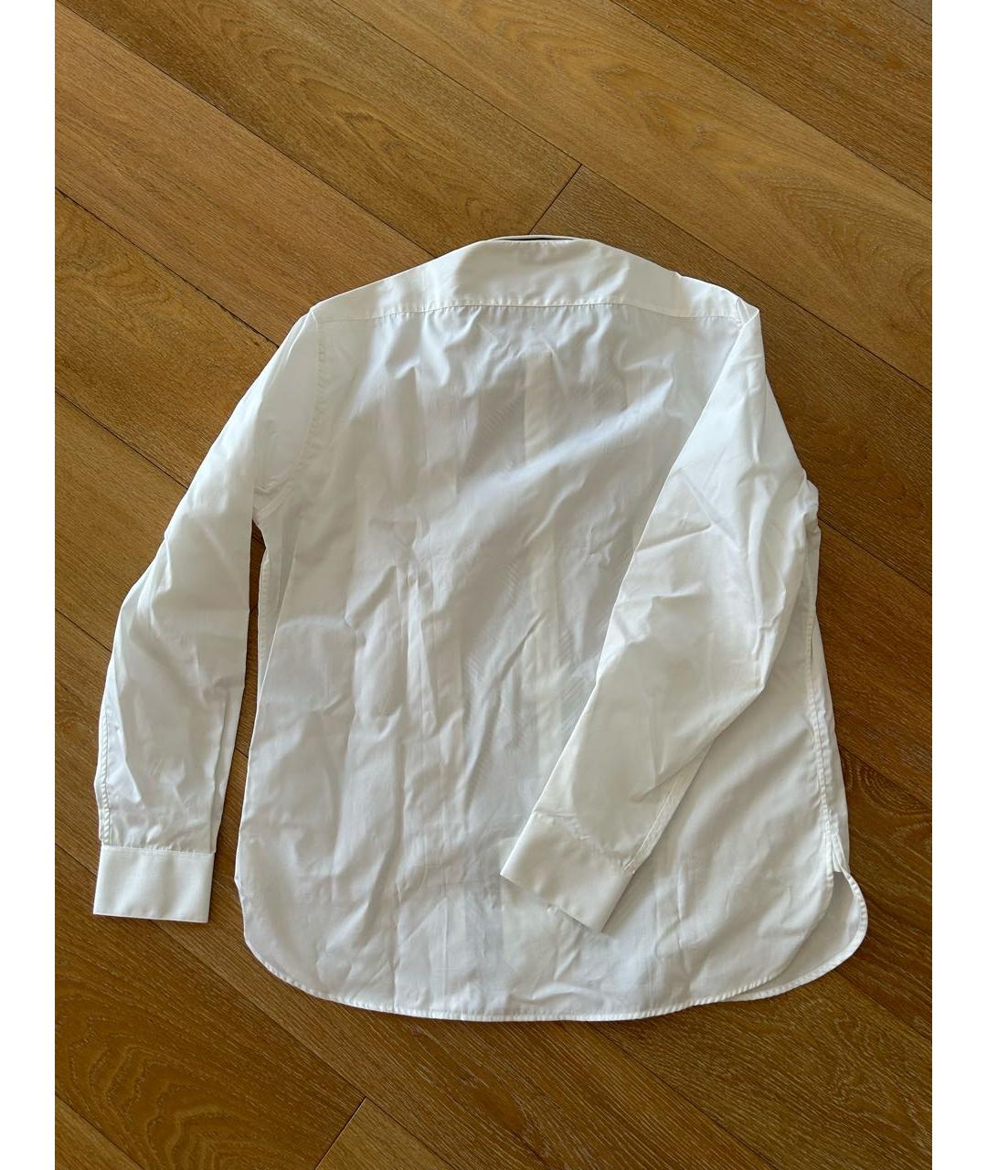 SAINT LAURENT Белая хлопковая классическая рубашка, фото 3