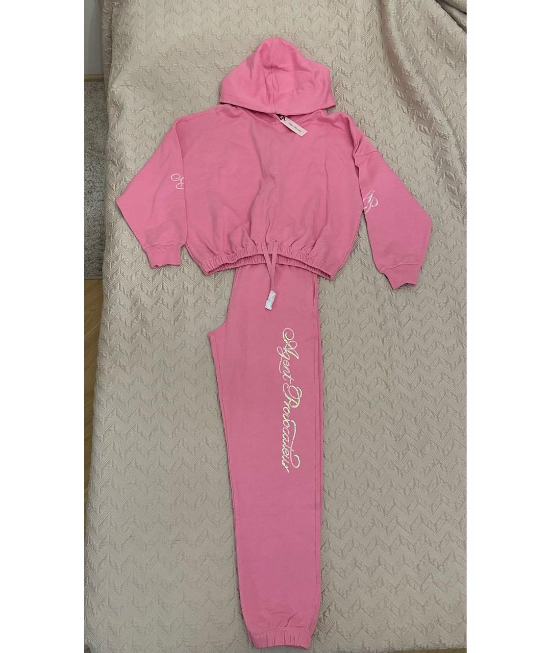 AGENT PROVOCATEUR Розовый хлопковый спортивные костюмы, фото 3