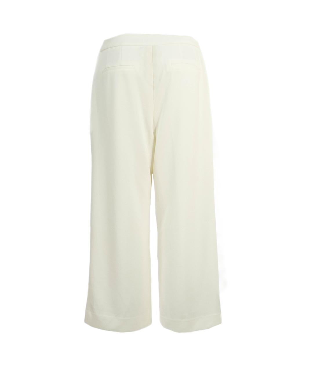 DKNY Белые полиэстеровые брюки широкие, фото 2