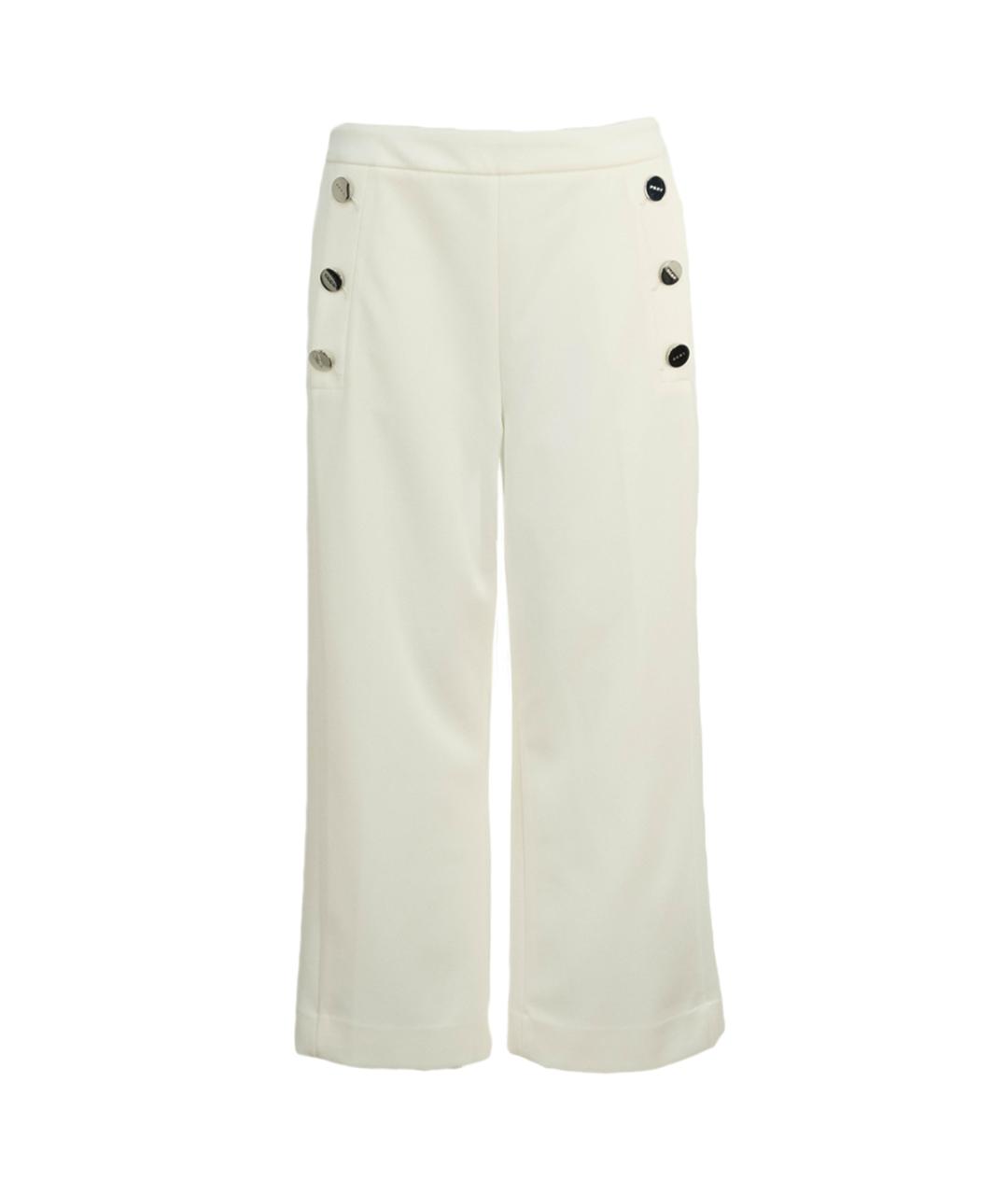 DKNY Белые полиэстеровые брюки широкие, фото 1