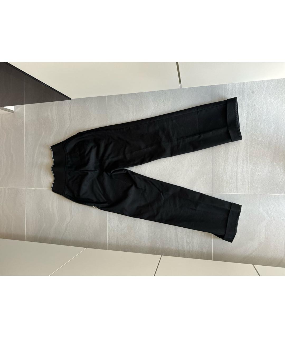 ALEXANDER WANG Черные полиэстеровые брюки широкие, фото 3