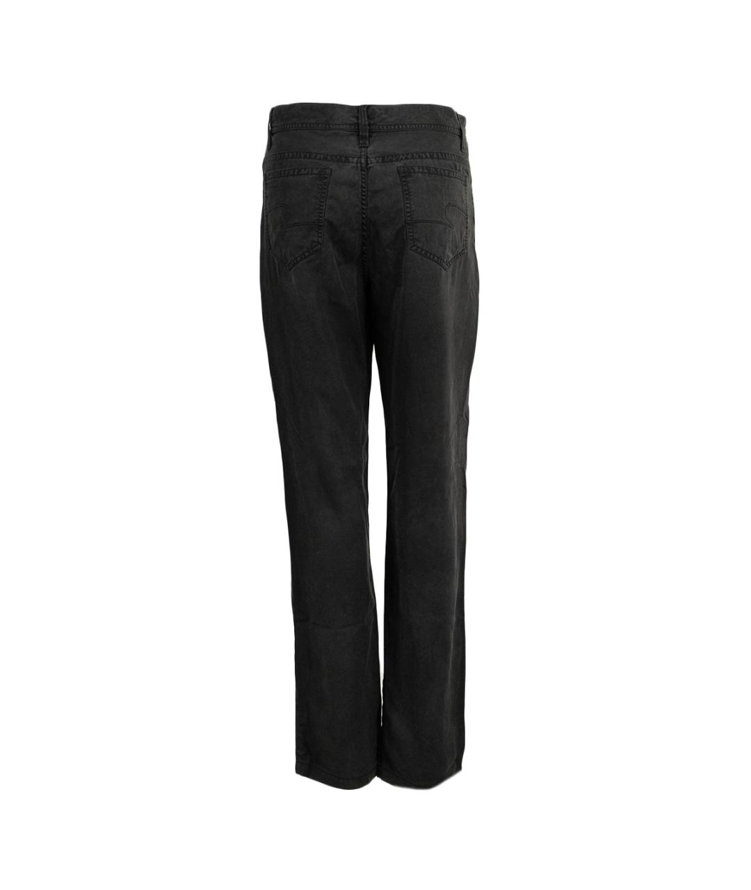 CORTIGIANI Черные хлопковые повседневные брюки, фото 2