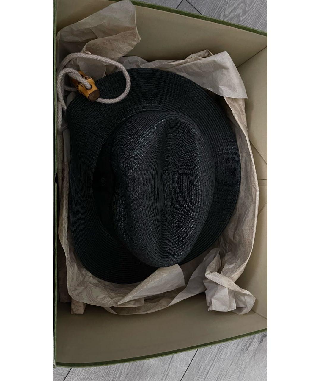 GUCCI Черная шляпа, фото 5