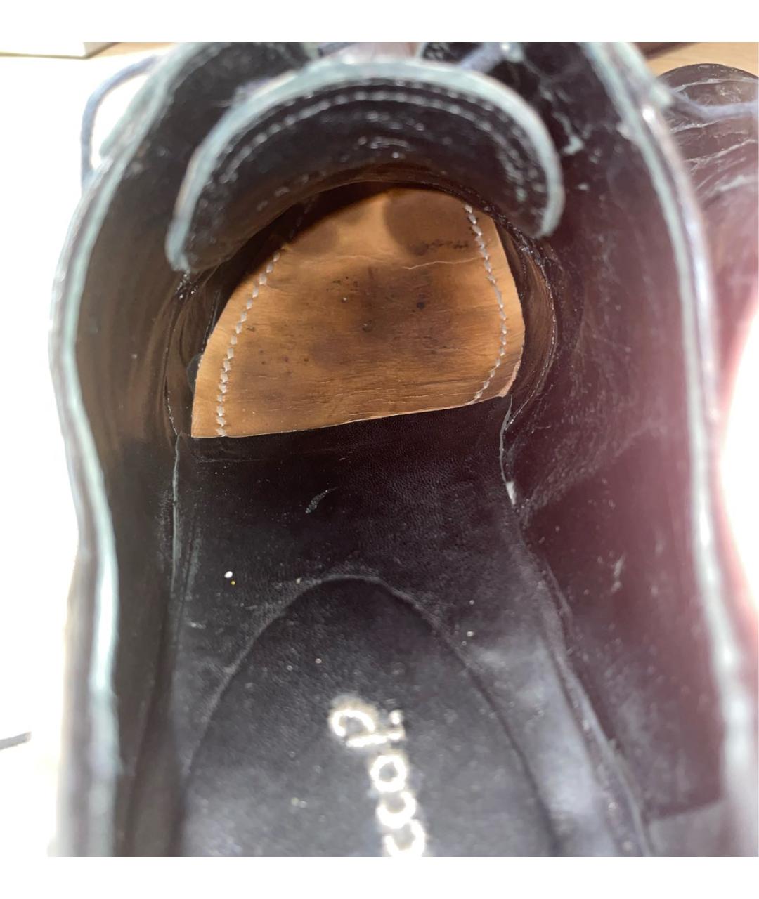 ROCCO P. Черные кожаные туфли, фото 6