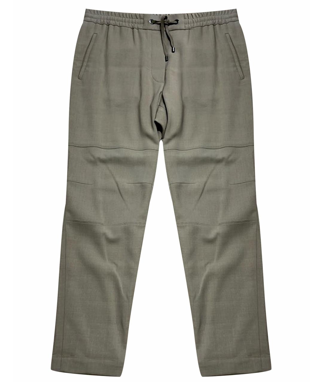 BRUNELLO CUCINELLI Бежевые шерстяные брюки узкие, фото 1