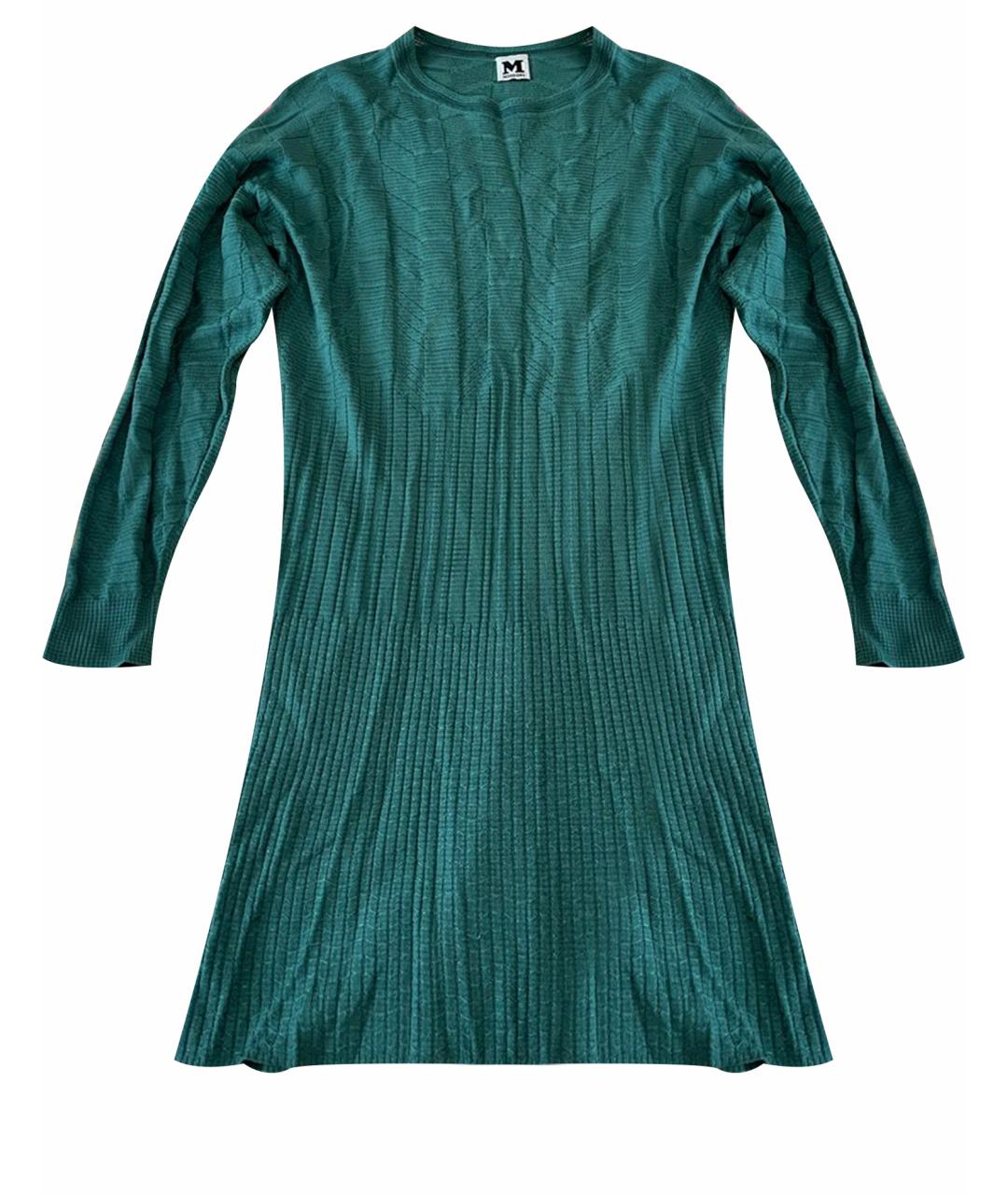 M MISSONI Зеленые кашемировое повседневное платье, фото 1