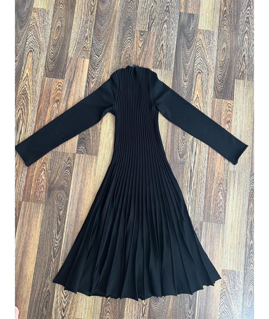 MARC CAIN Черное вискозное повседневное платье, фото 2