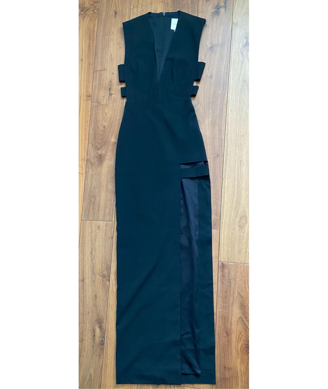 MICHELLE MASON Черное полиэстеровое вечернее платье, фото 5