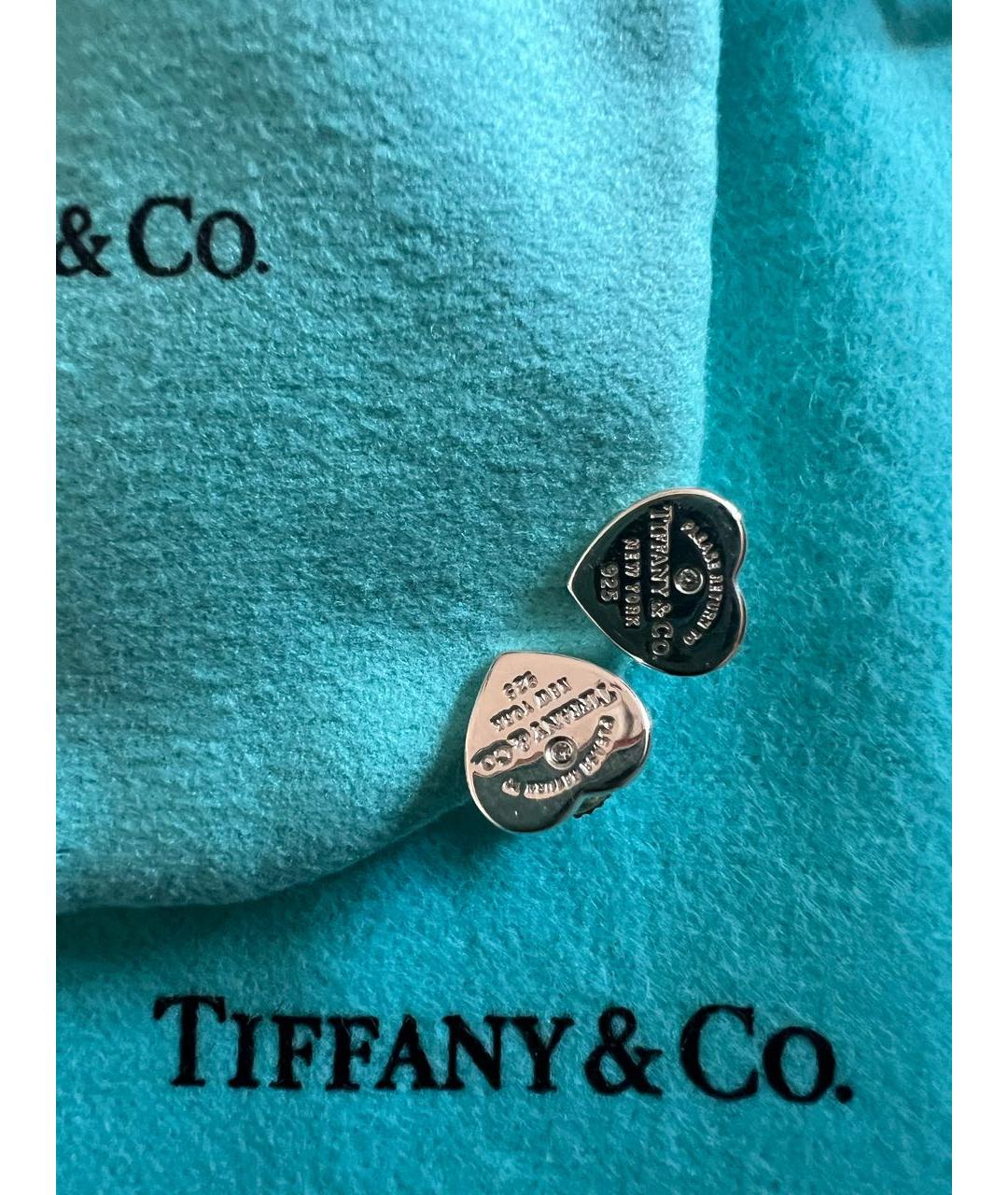 TIFFANY&CO Серебряные серебряные серьги, фото 2