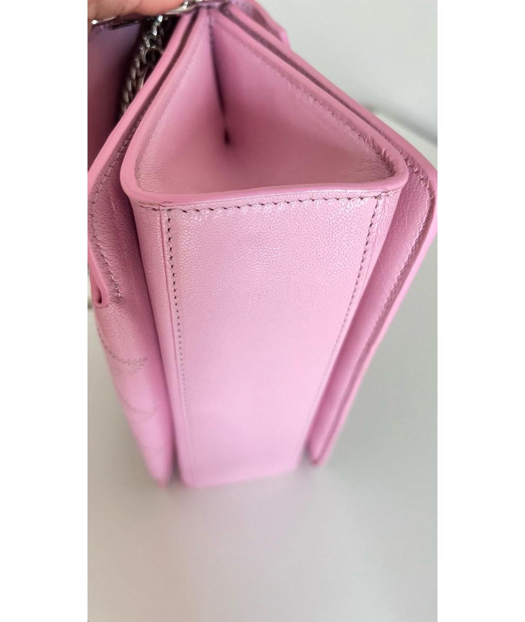 GIVENCHY Розовая кожаная сумка через плечо, фото 7