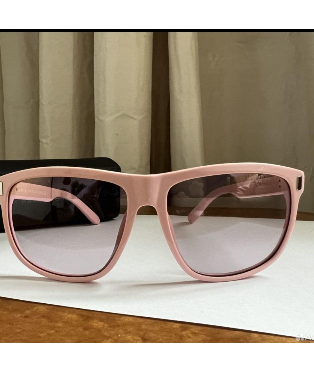 MARC JACOBS Розовые пластиковые солнцезащитные очки, фото 5