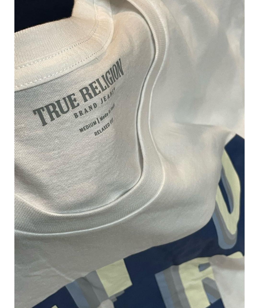 TRUE RELIGION Белая хлопковая футболка, фото 4