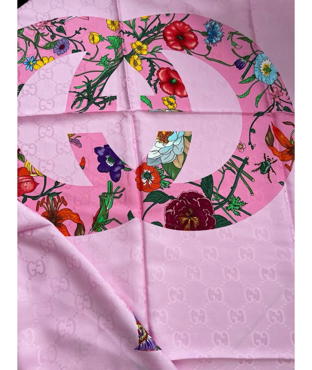 GUCCI Розовый платок, фото 3