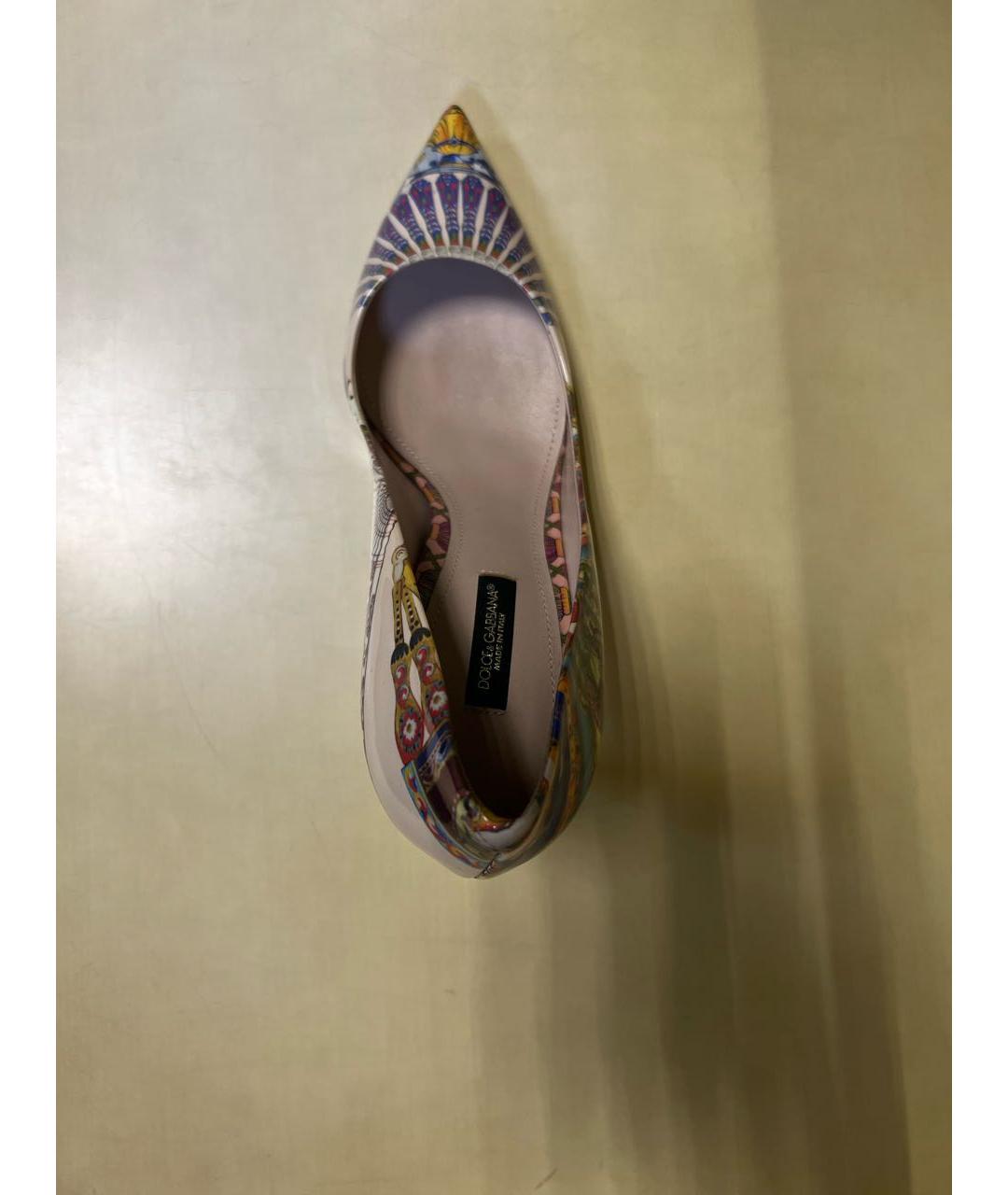 DOLCE&GABBANA Мульти туфли из лакированной кожи, фото 3