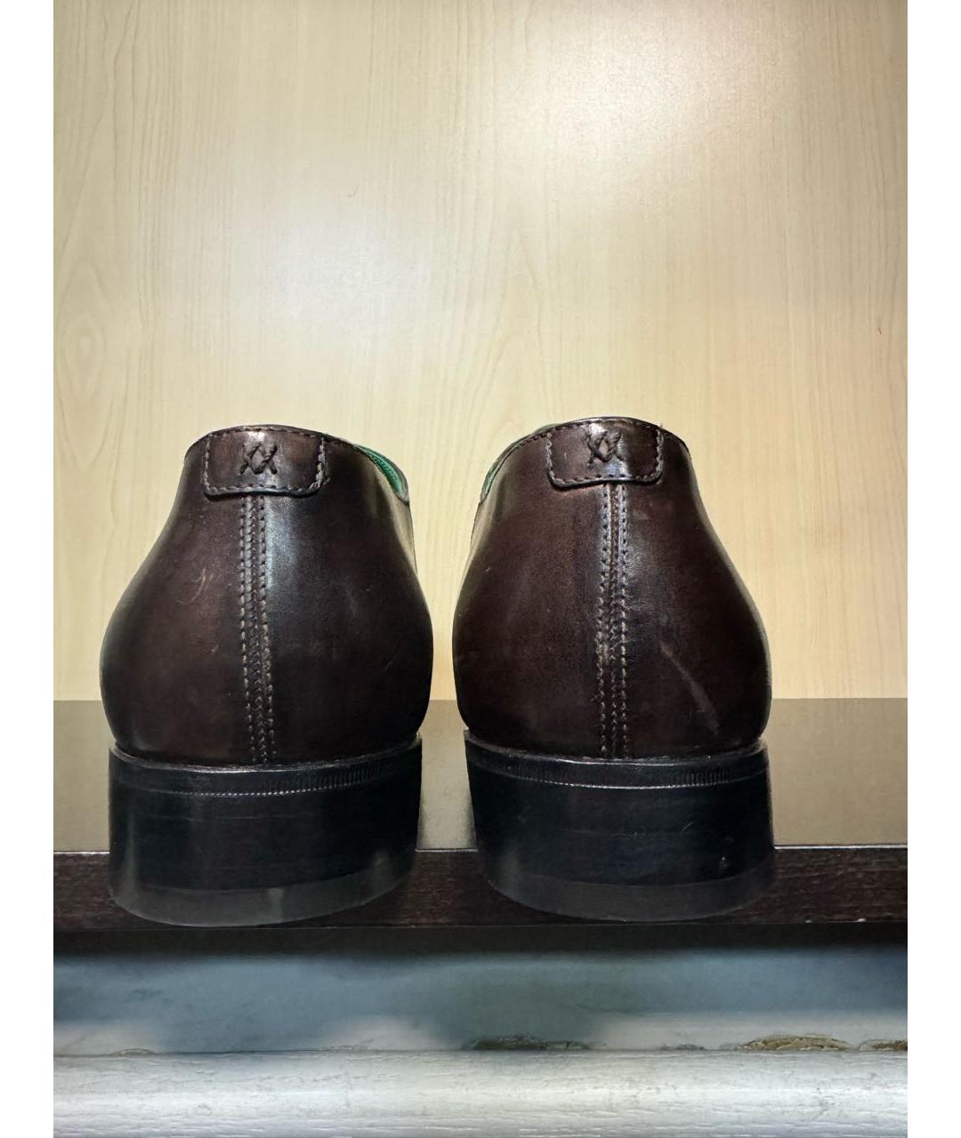 ARTIOLI Бордовые кожаные туфли, фото 4
