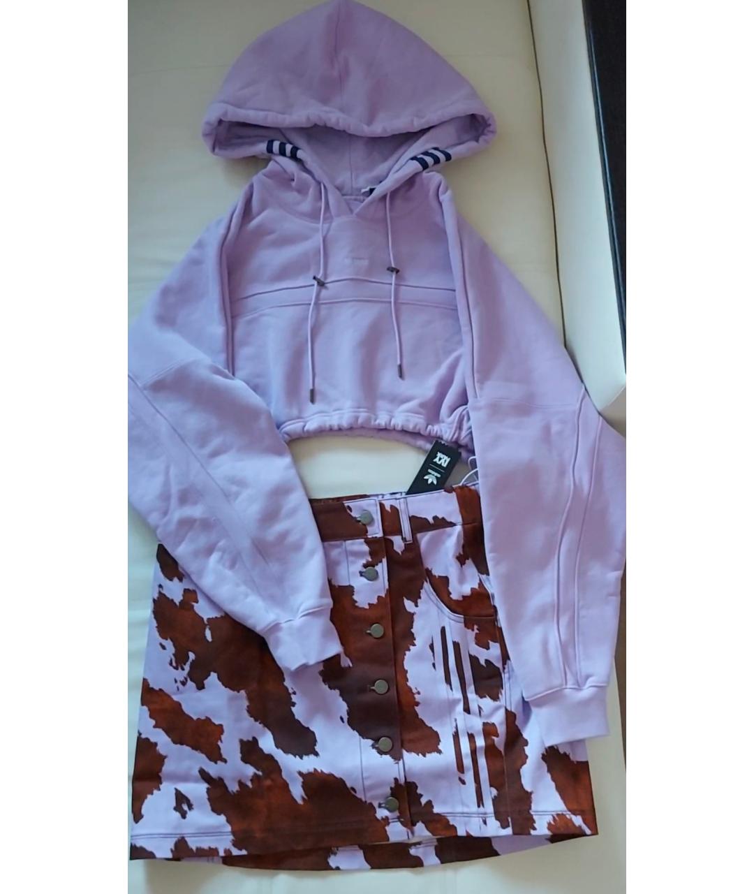 ADIDAS Фиолетовый хлопковый костюм с юбками, фото 7