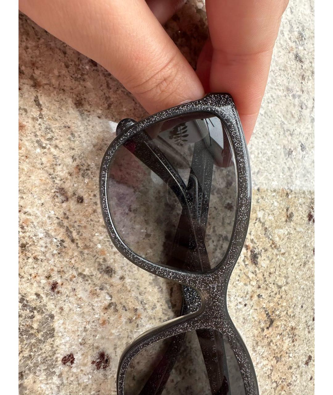 DOLCE&GABBANA Серые пластиковые солнцезащитные очки, фото 4