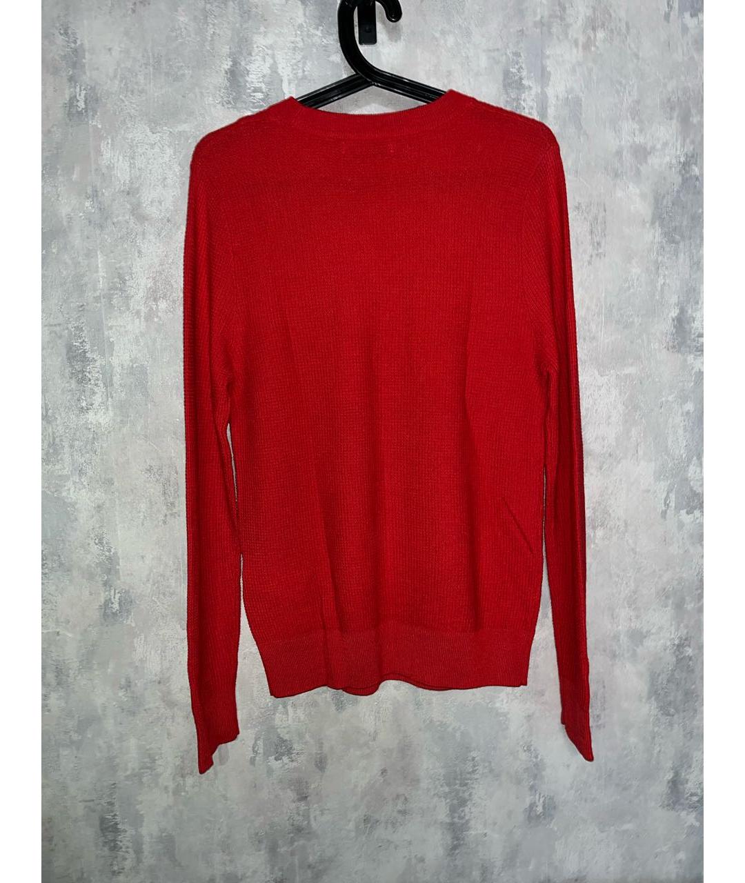 SANDRO Красный шерстяной джемпер / свитер, фото 2