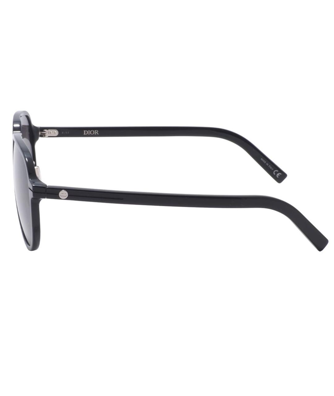 CHRISTIAN DIOR PRE-OWNED Антрацитовые пластиковые солнцезащитные очки, фото 3