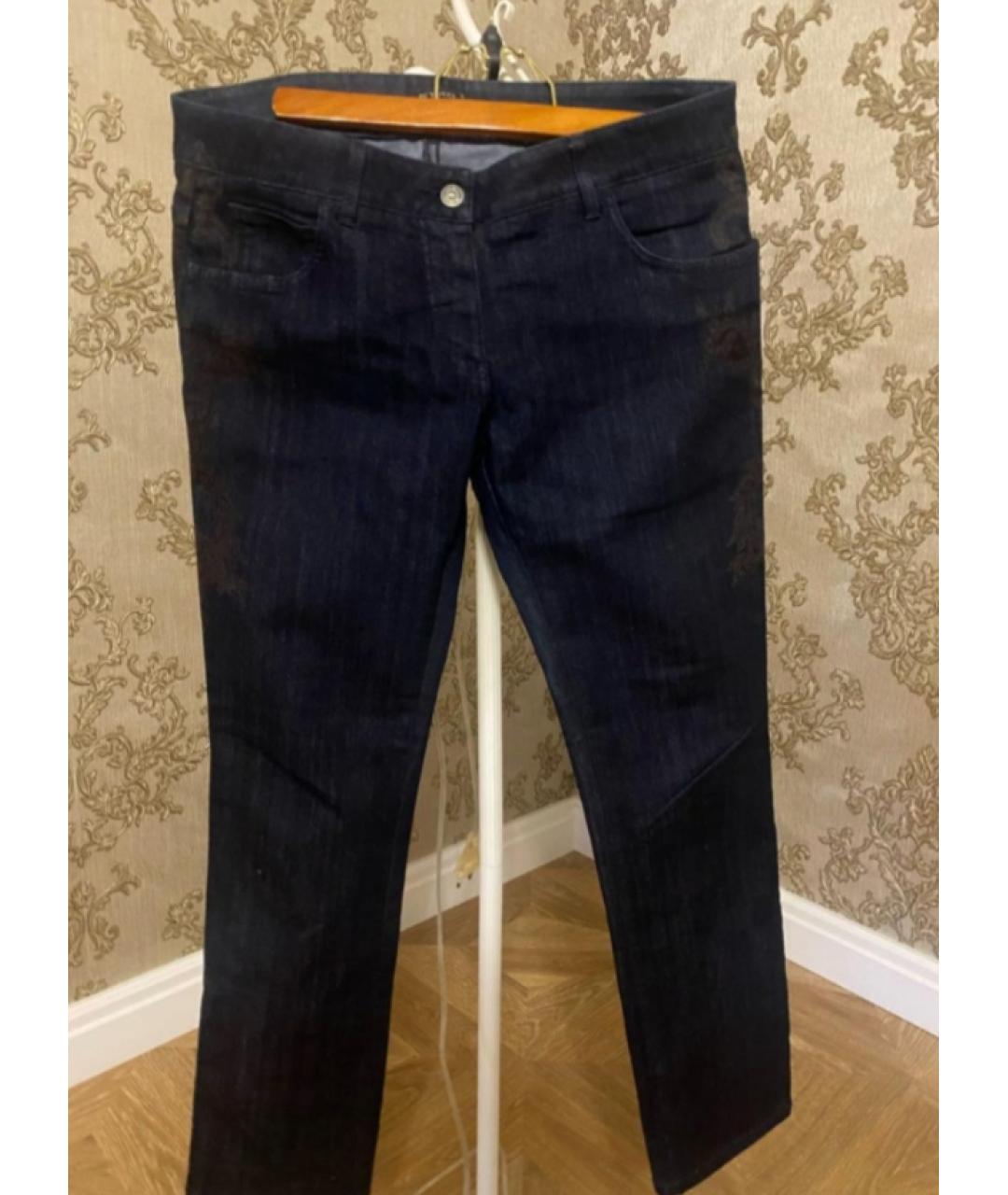 ETRO Темно-синие хлопковые джинсы слим, фото 7
