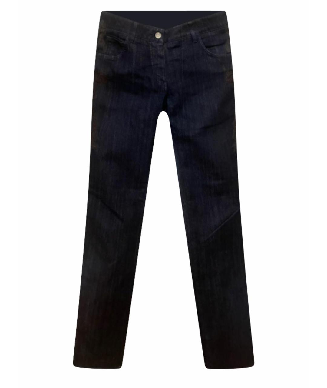 ETRO Темно-синие хлопковые джинсы слим, фото 1