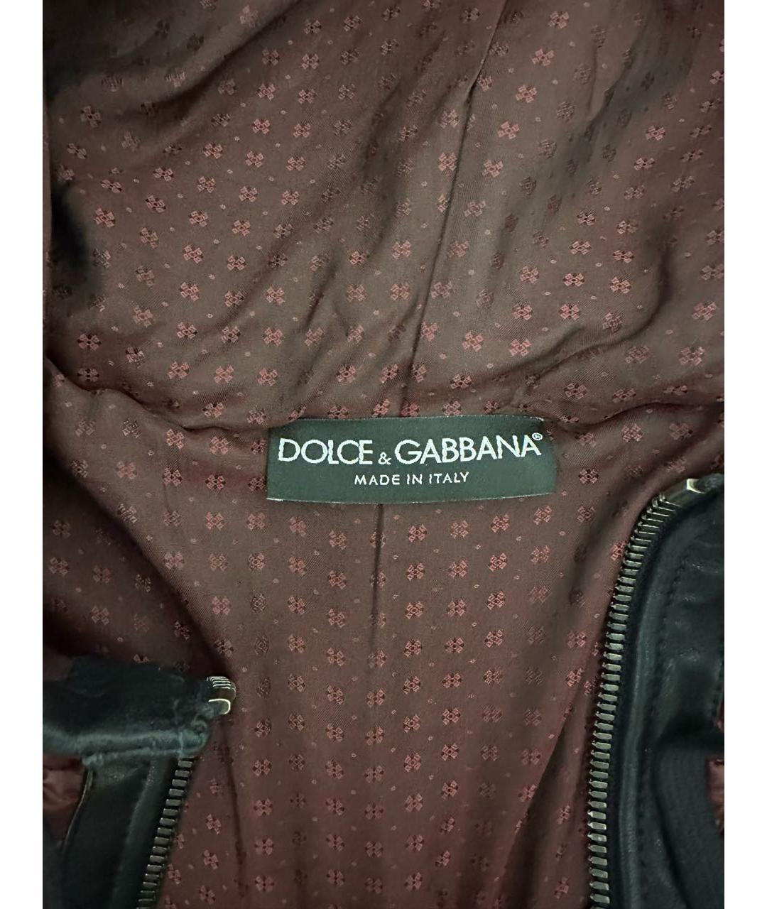 DOLCE&GABBANA Бордовая полиэстеровая куртка, фото 6