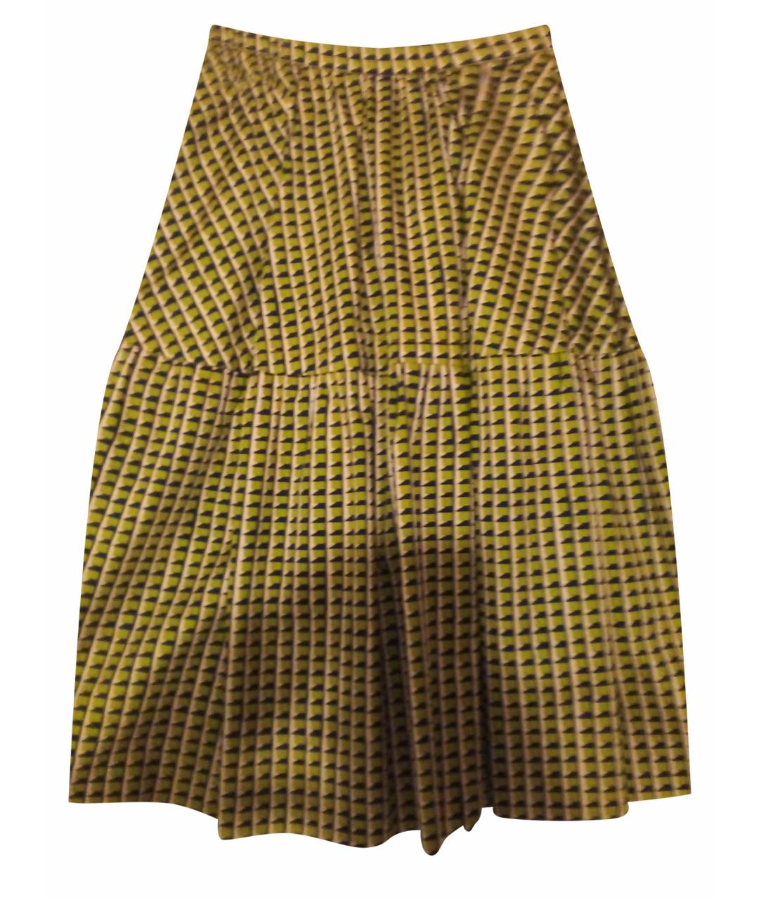 CARVEN Мульти хлопковая юбка миди, фото 1