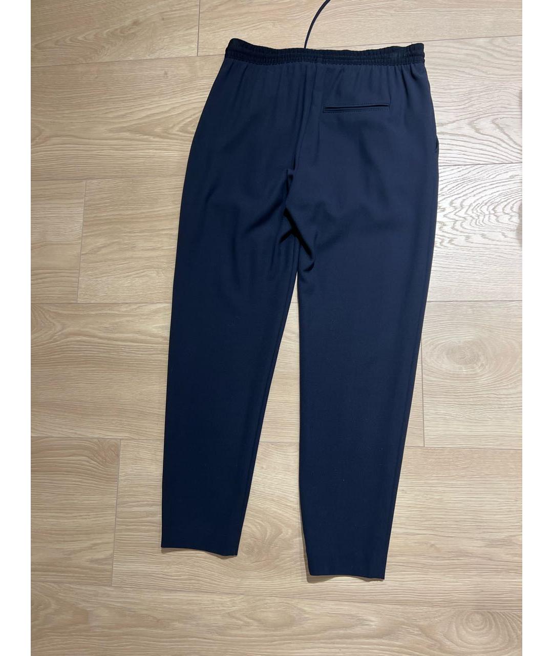 HUGO BOSS Темно-синие вискозные брюки узкие, фото 2