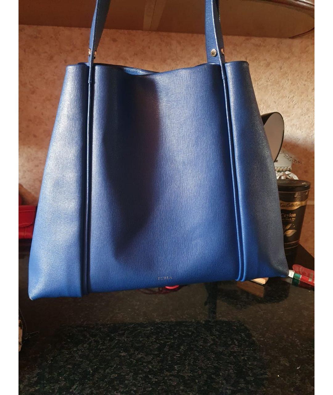 FURLA Синяя сумка через плечо, фото 3