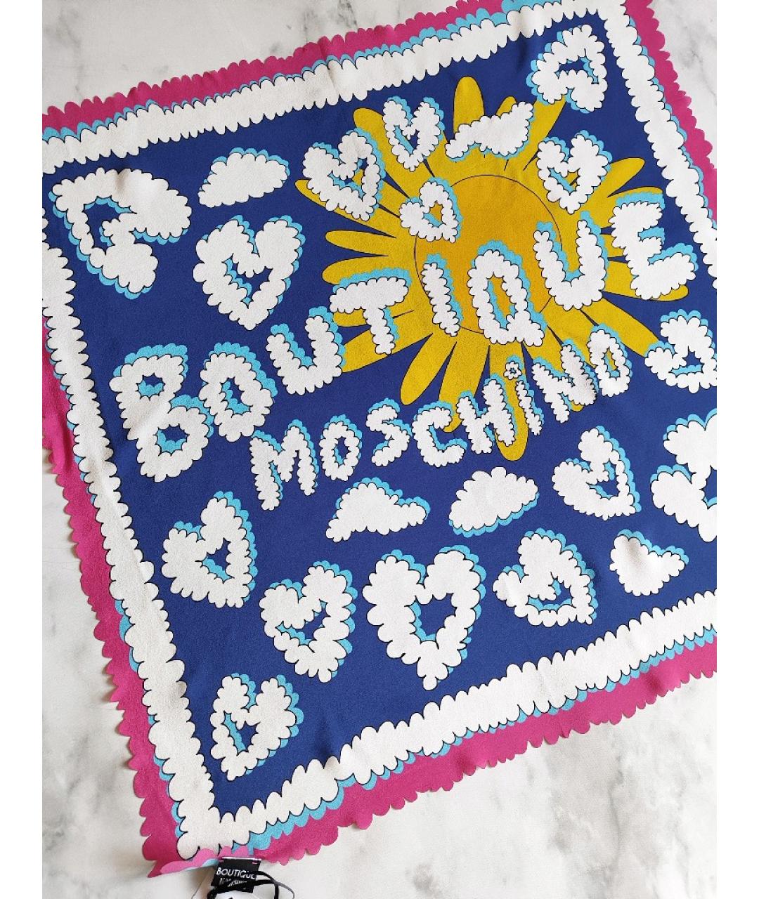 BOUTIQUE MOSCHINO Мульти шелковый платок, фото 3