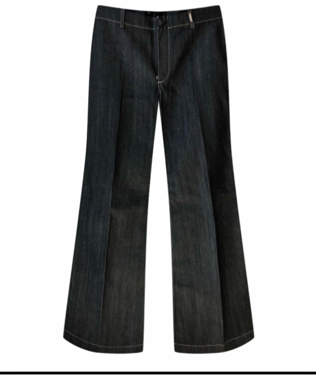 BALENCIAGA Черные хлопковые джинсы клеш, фото 1