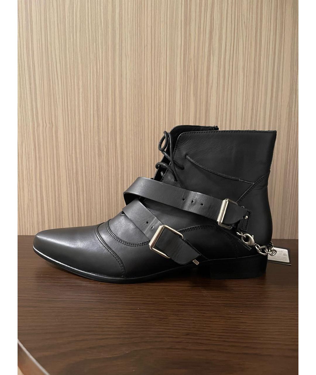 TABITHA SIMMONS Черные кожаные туфли, фото 6