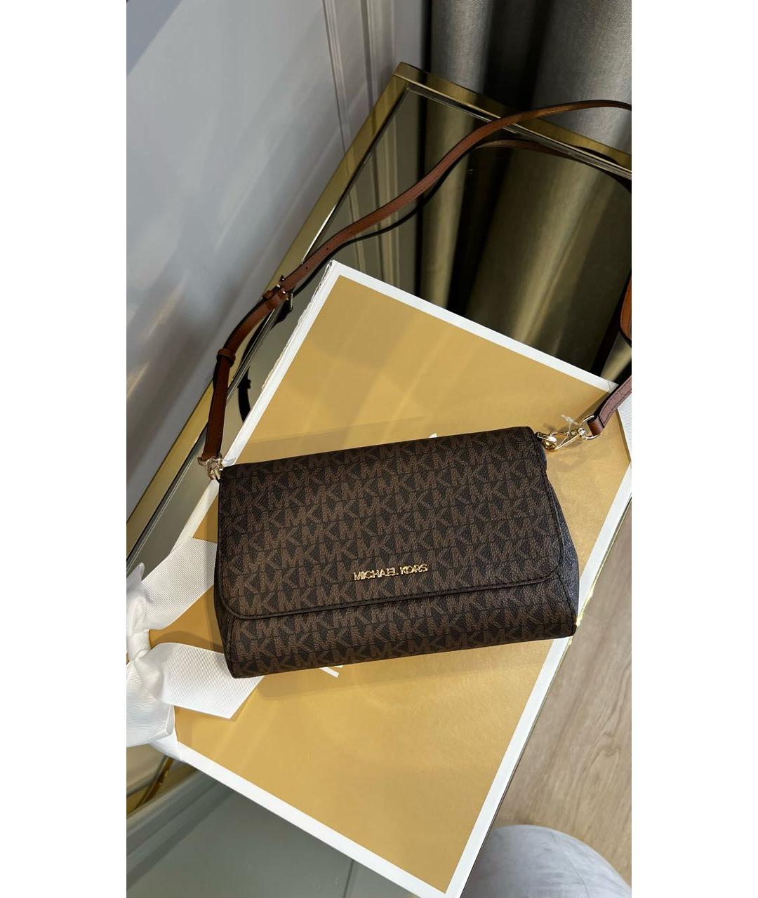 MICHAEL KORS Коричневая сумка через плечо, фото 2