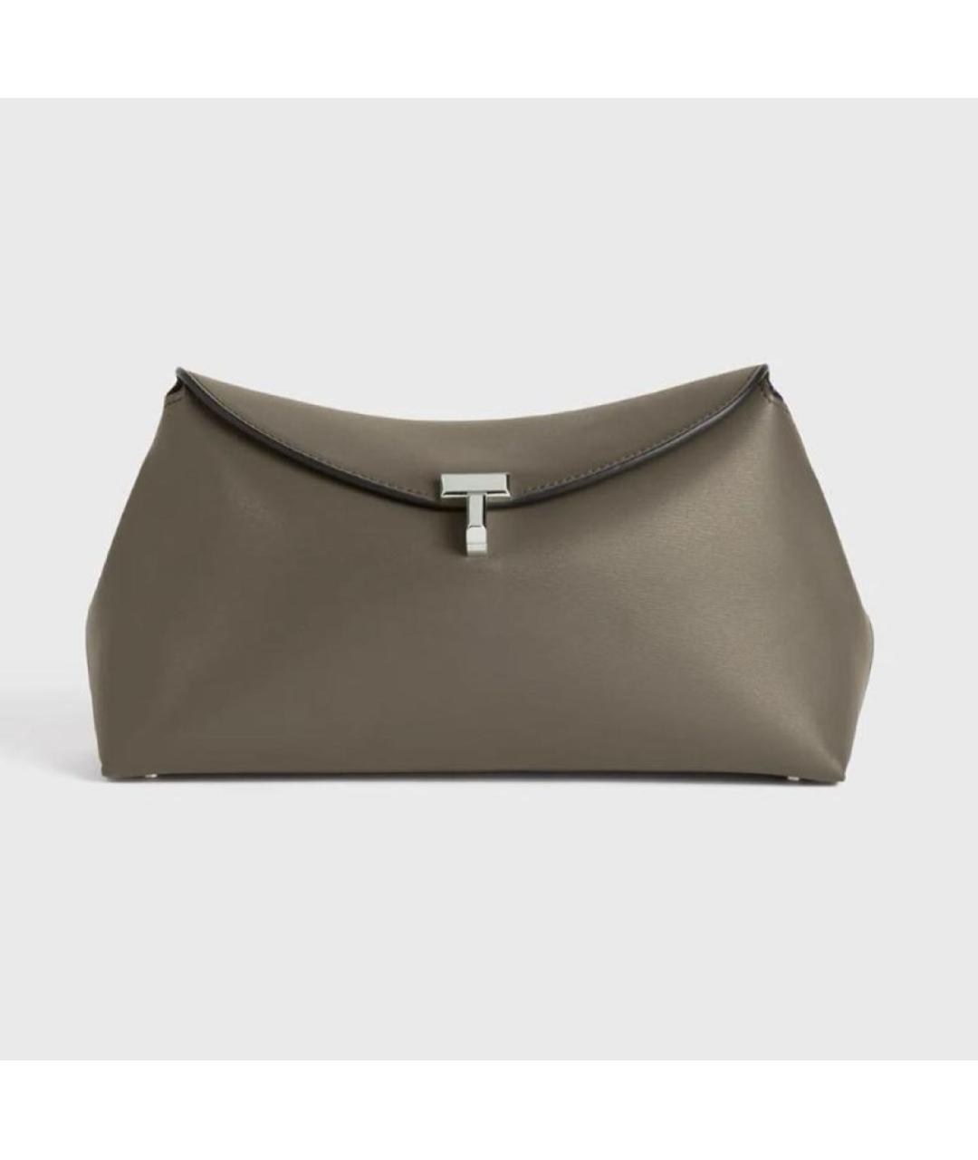 TOTEME Коричневая кожаная сумка через плечо, фото 9