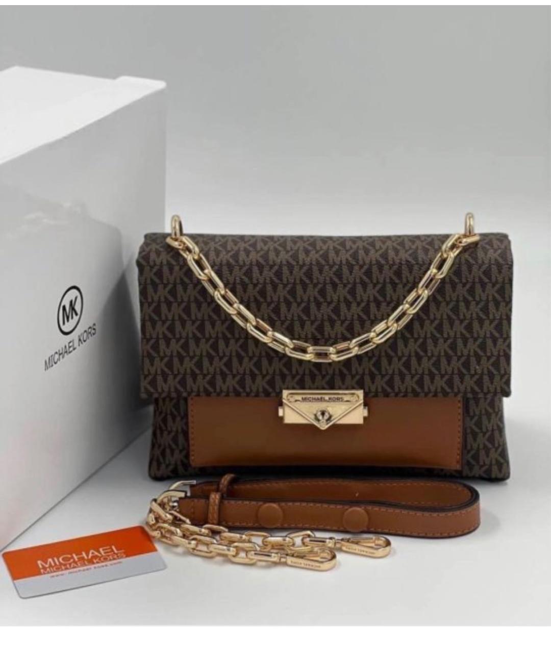 MICHAEL KORS Коричневая сумка через плечо, фото 6