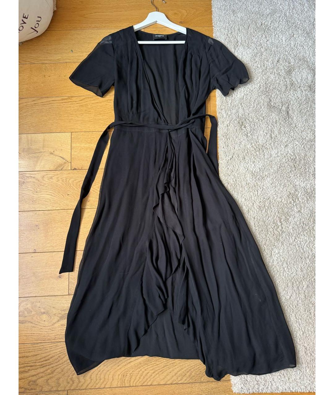THE KOOPLES Черное вискозное повседневное платье, фото 8