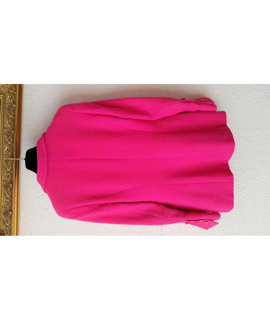 CHANEL PRE-OWNED Розовый шерстяной жакет/пиджак, фото 2