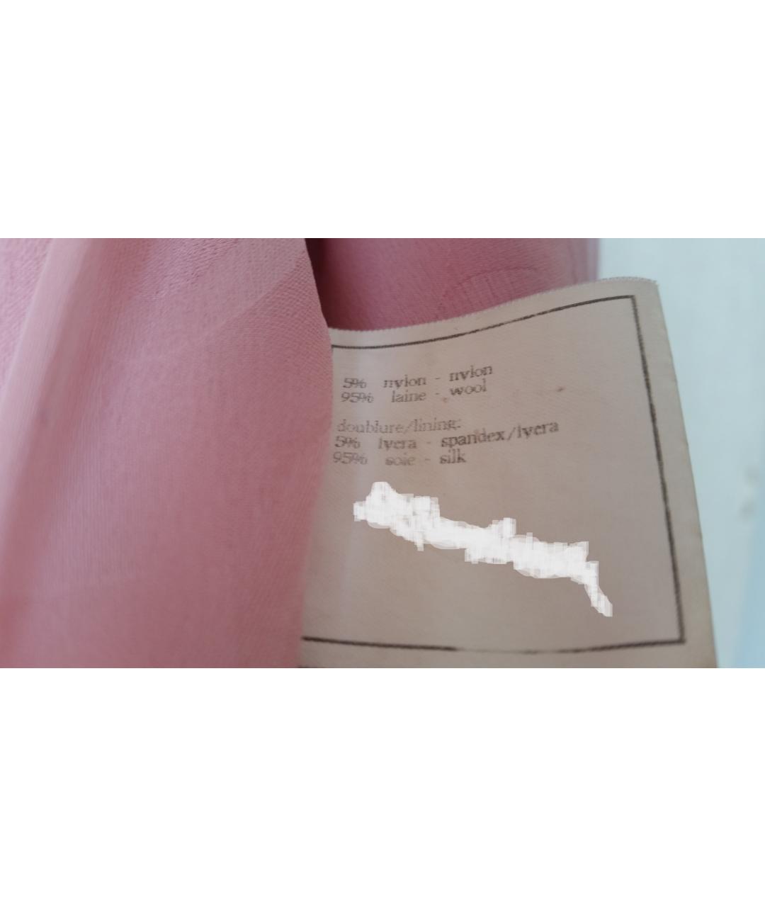 CHANEL PRE-OWNED Розовый шерстяной жакет/пиджак, фото 7