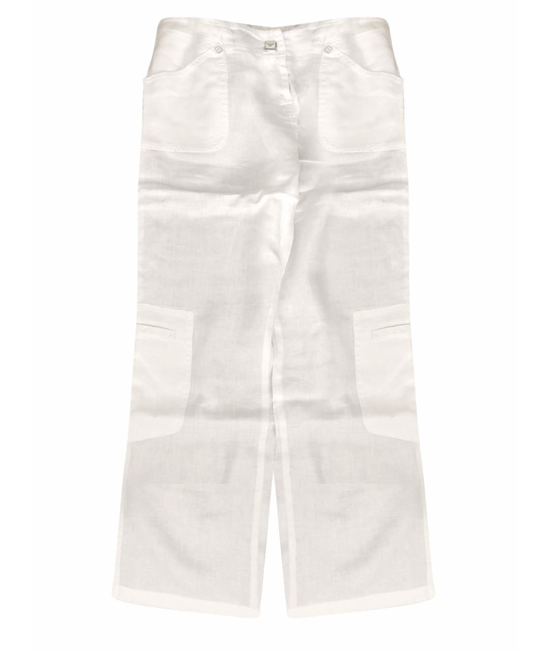 ARMANI JUNIOR Белые льняные брюки и шорты, фото 1