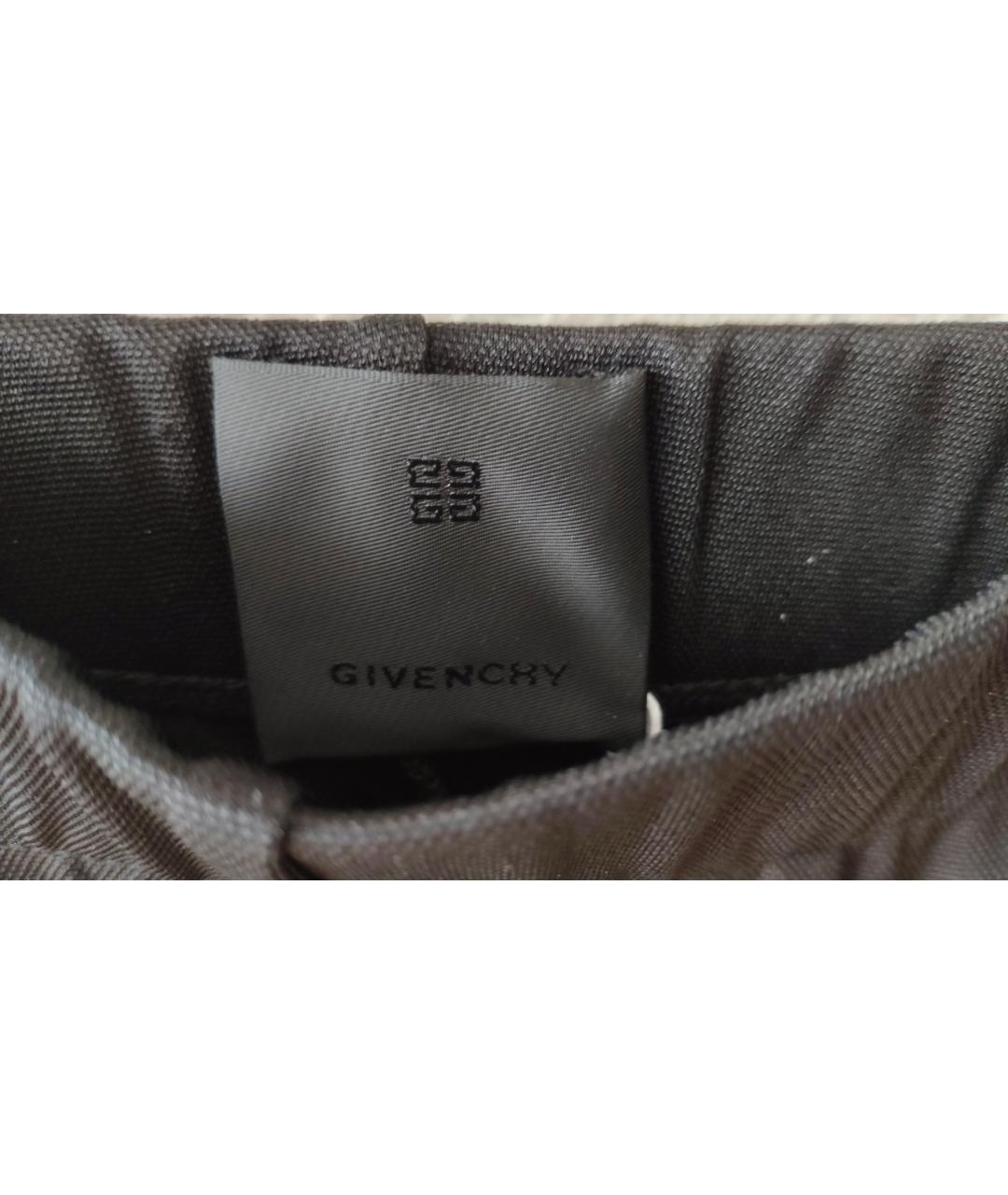 GIVENCHY Черные вискозные прямые брюки, фото 3