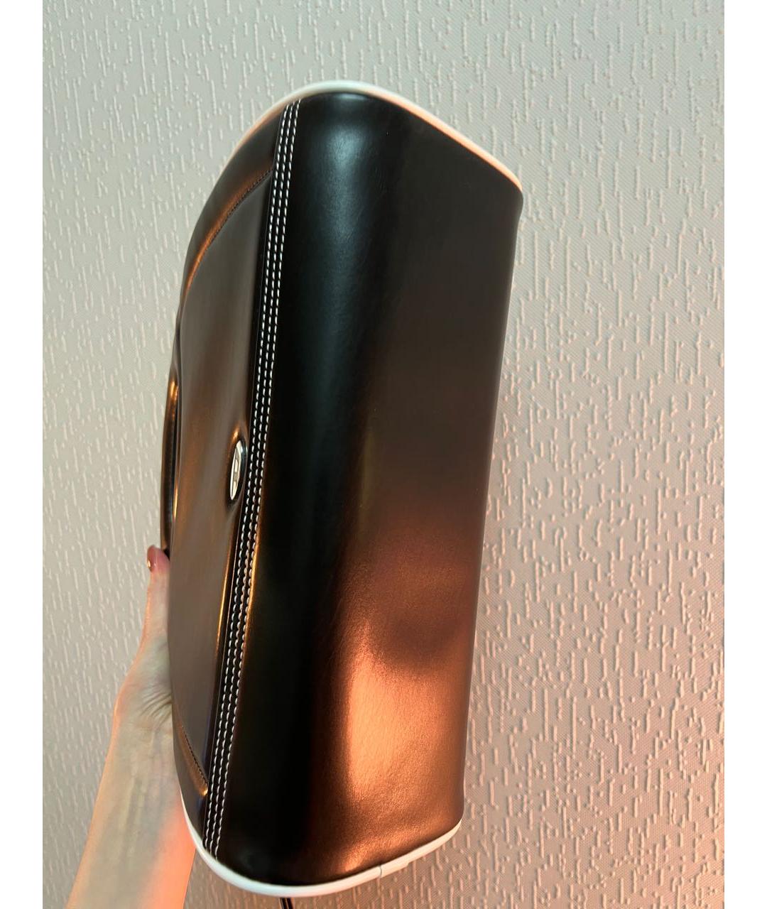 DIESEL Черная сумка с короткими ручками из искусственной кожи, фото 4