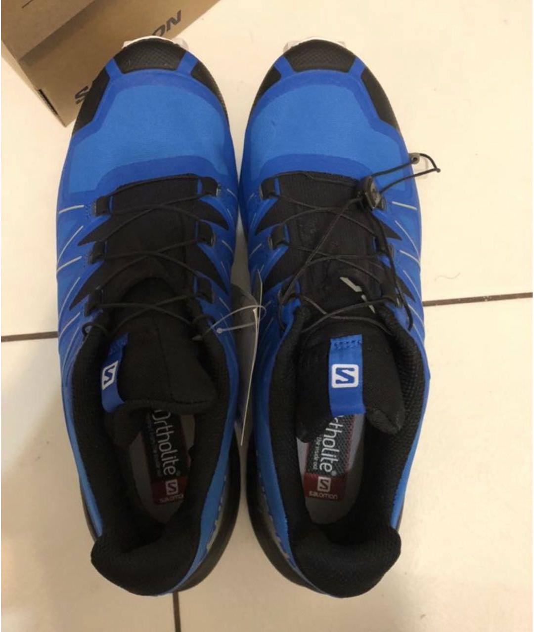 SALOMON Синие синтетические низкие кроссовки / кеды, фото 5