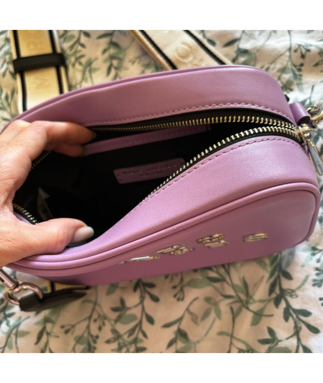 MARC JACOBS Фиолетовая кожаная сумка через плечо, фото 2