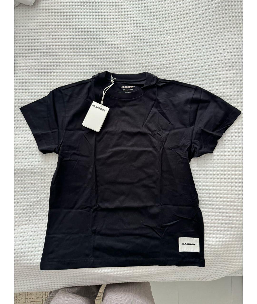 JIL SANDER Черная хлопковая футболка, фото 8