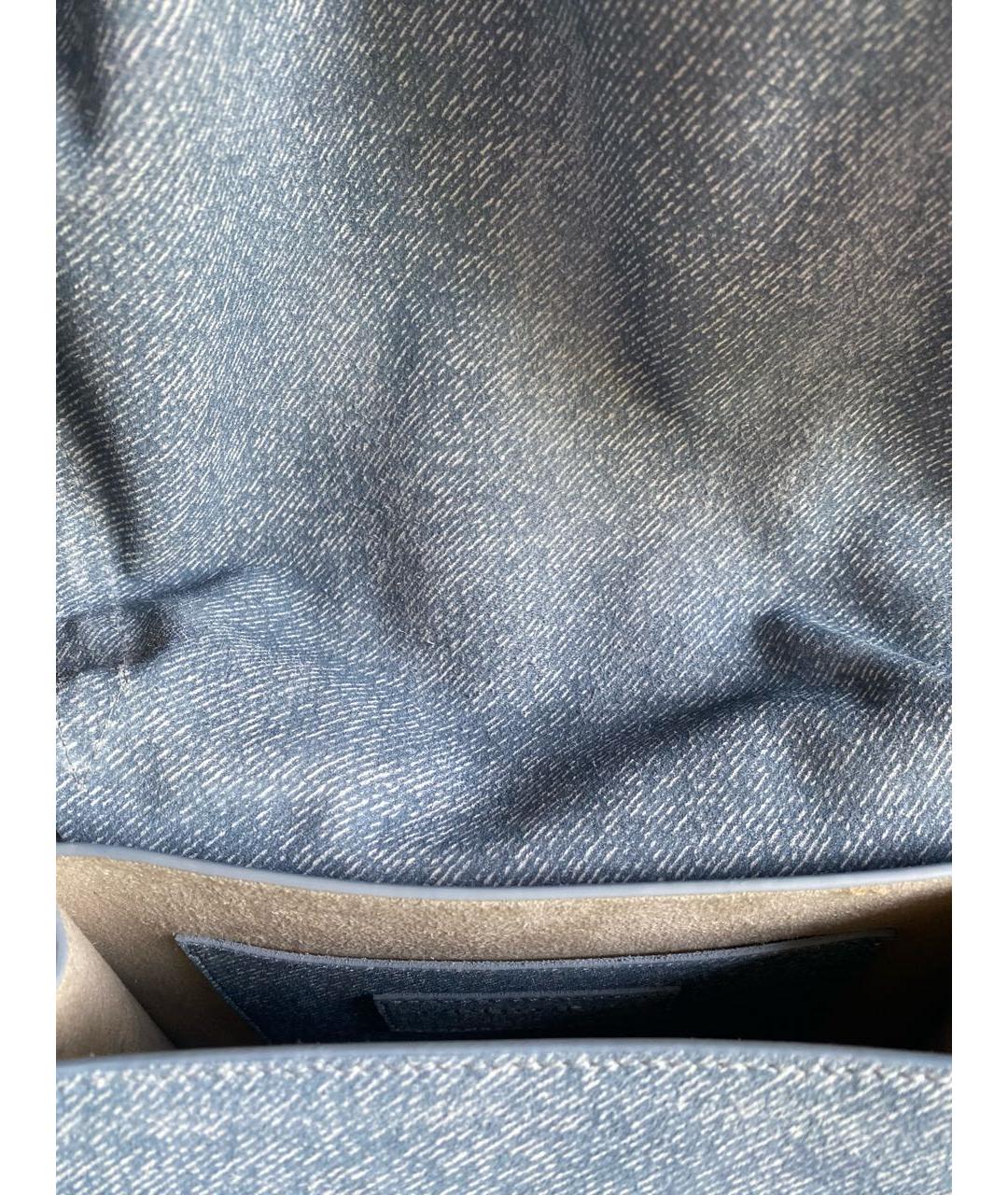 Y/PROJECT Голубая кожаная сумка через плечо, фото 3