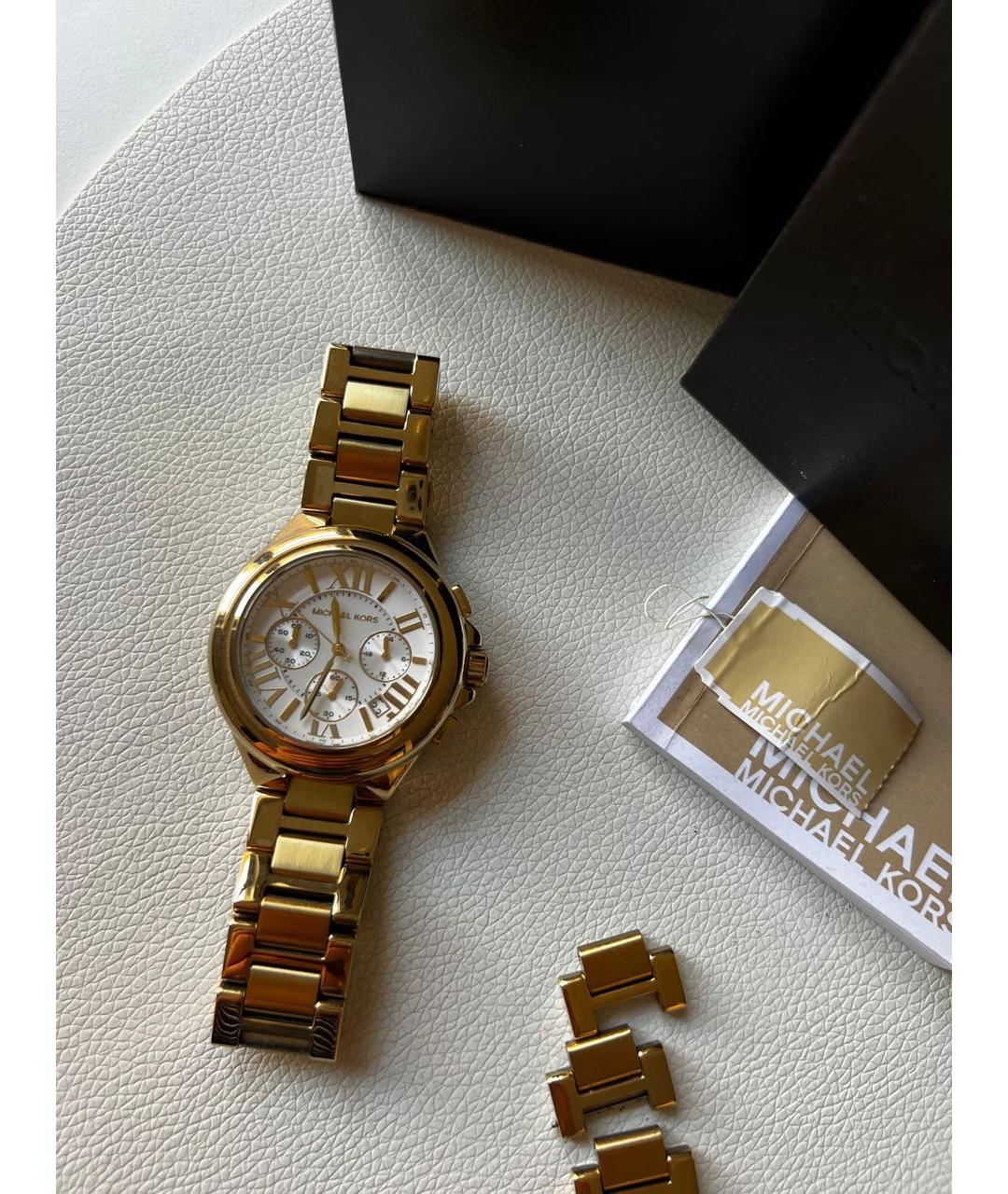 MICHAEL KORS Золотые часы, фото 6