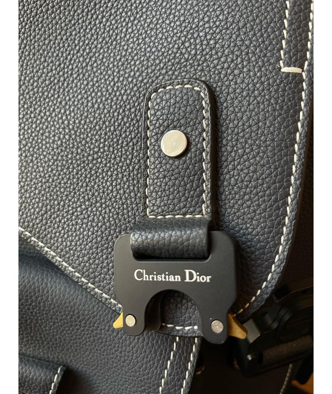 CHRISTIAN DIOR PRE-OWNED Черный кожаный рюкзак, фото 5