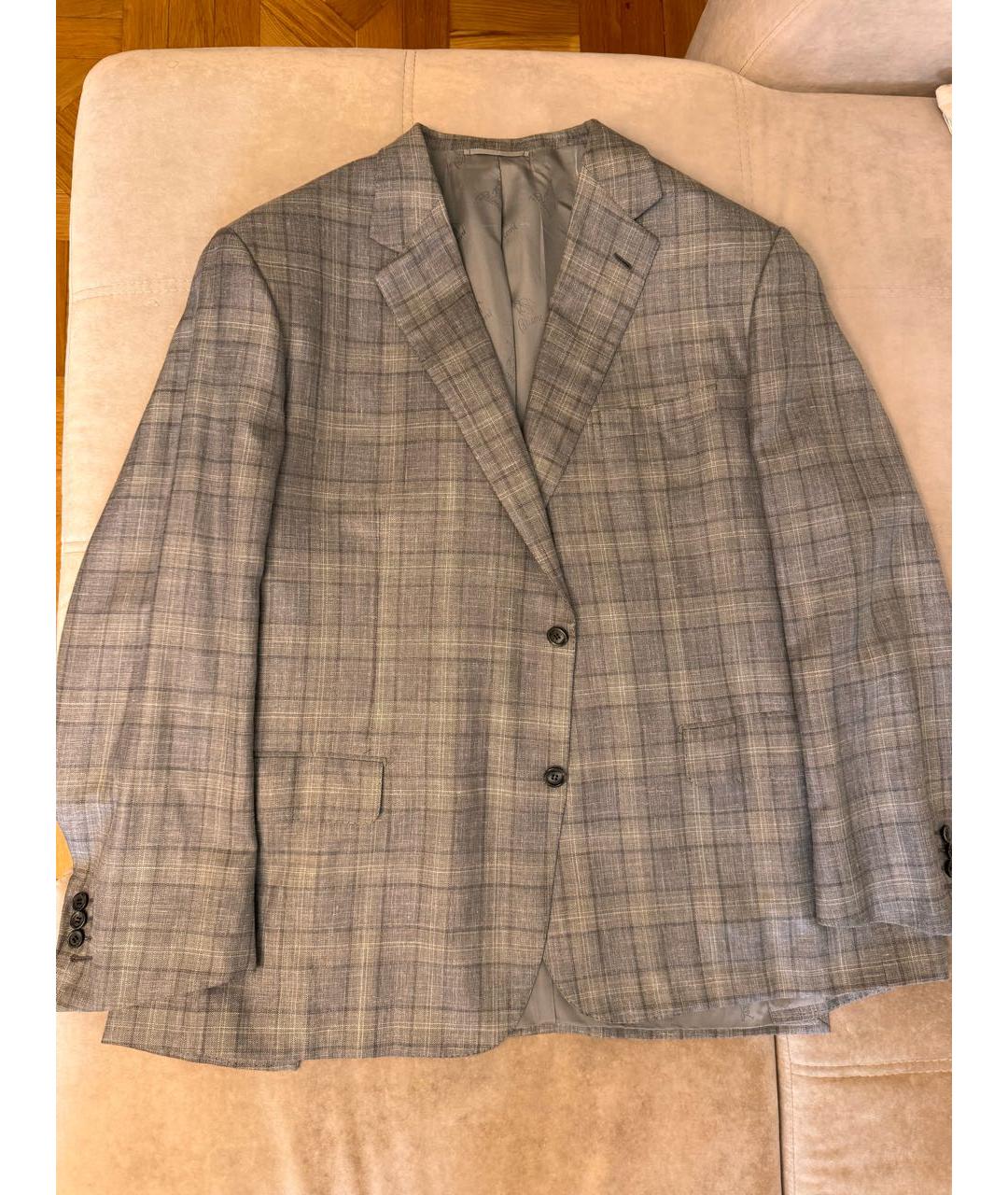 BRIONI Бежевый шелковый пиджак, фото 4